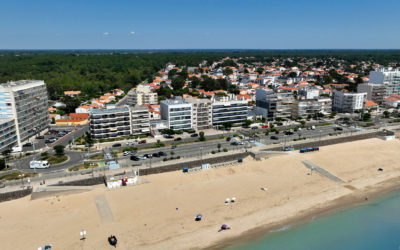 vue axonométrique d'un bâtiment en bord de mer